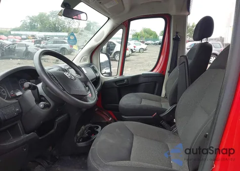 2019 Ram Promaster 2500 High Roof 136 Wb из США, поврежденный, VIN 3C6TRVCG9KE559878